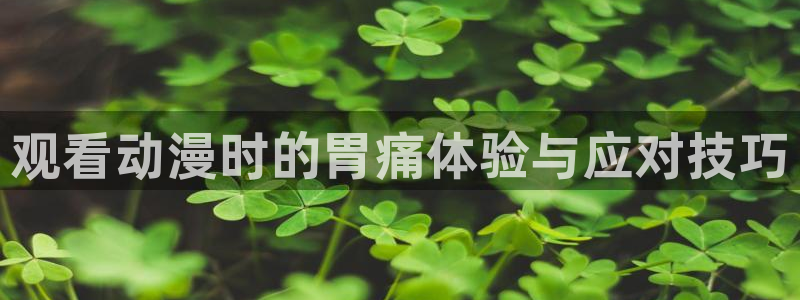 千鹤的开发日记动漫全集樱花动漫：观看动漫时的胃痛体验与应对技巧