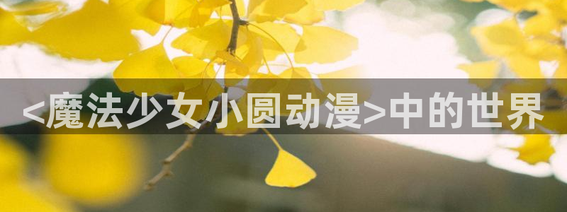 樱花动漫竟女：<魔法少女小圆动漫>中的世界