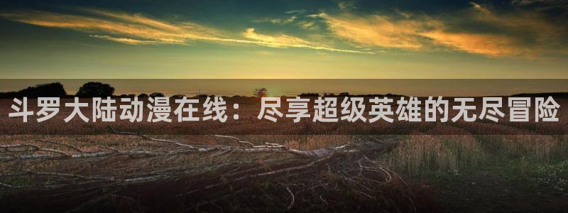 樱花动漫方官网：斗罗大陆动漫在线：尽享超级英雄的无尽冒险